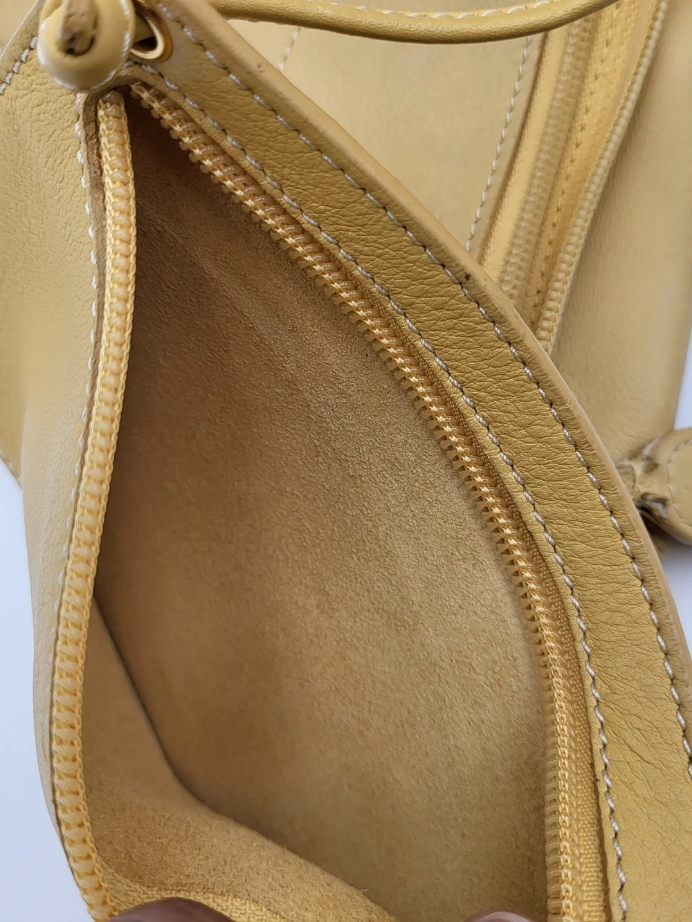Loewe Anton Backpack-Shoulder in Pale Yellow Leather, Authentic w/COA